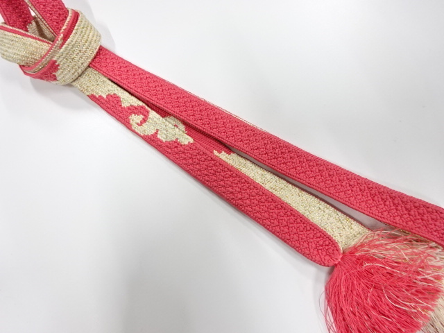 正絹　手組帯締め